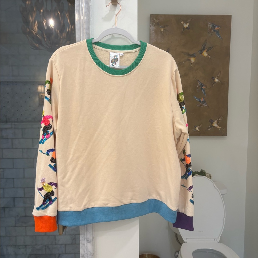 Queen of sparkles ski sweatshirt